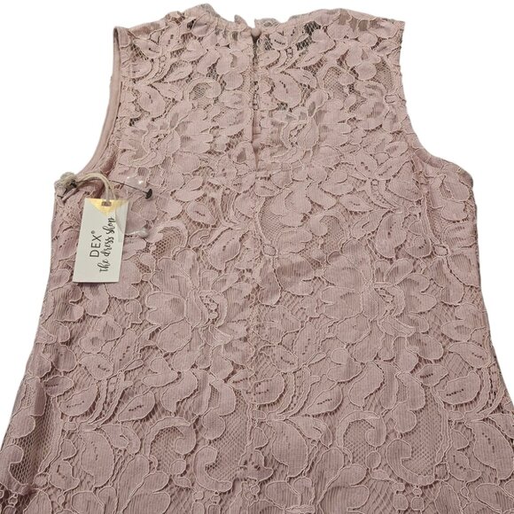 NWT Pink Lace Cocktail Dress Small - Picture 9 of 12
